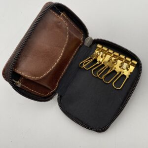 MONEDERO CUERO PORTA LLAVES 686