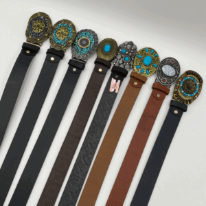 CORREA CUERO DAMA CHAPA GRANDE 908