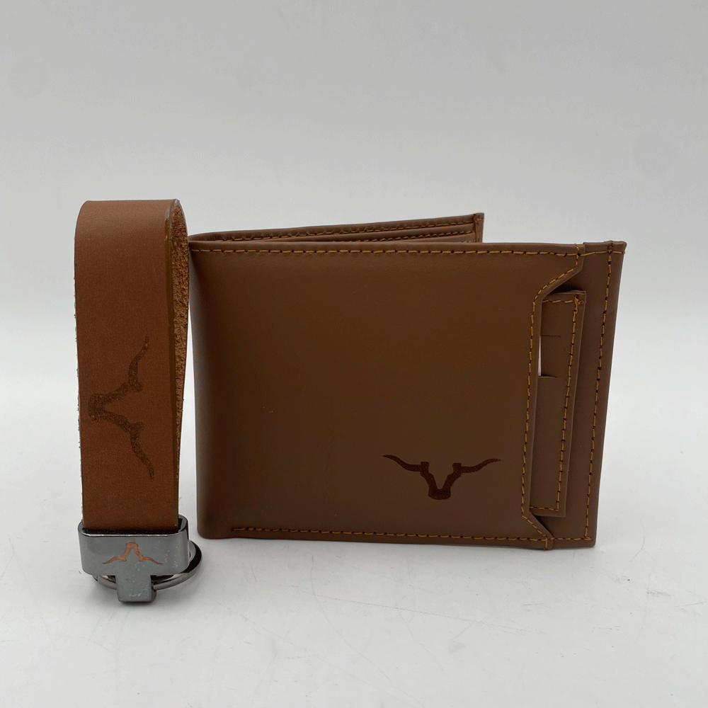 BILLETERA CUERO CON LLAVERO 728