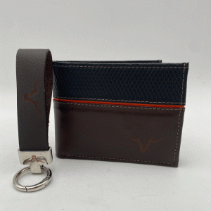 BILLETERA CUERO CON LLAVERO 728